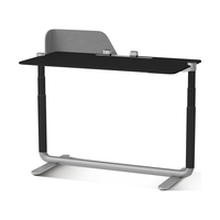 智芯芯动桌双电机智能电动升降桌家用书桌电脑桌学习办公电竞桌子 星光黑【inline直驱+吸引屏风+电力导轨】 桌板尺寸:1.4m*0.7m