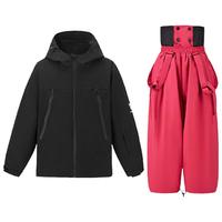 DOOREK儿童3L滑雪服裤套装兔子可爱风冬季保暖防水专业男女童户外