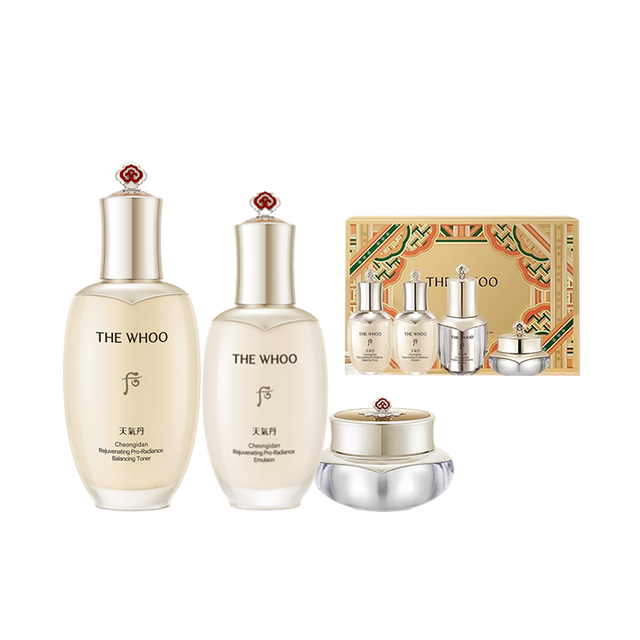 后 天气丹水乳面霜精华 7件套装礼盒353ml*2