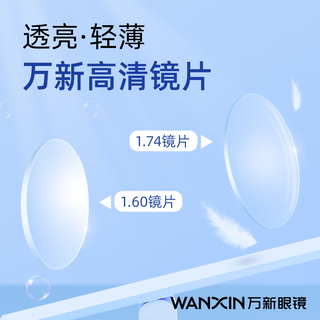 潮库防蓝光非球面万新高清镜片可配度数近视眼镜超轻商务休闲镜架合集 1015黑色 单镜架（可试戴）