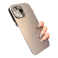 言象高端磨砂适用苹果16pro手机壳iphone15promax轻奢14高级镜头膜 【钛原色】带镜头膜-高端AG磨砂-防尘 iPhone 16