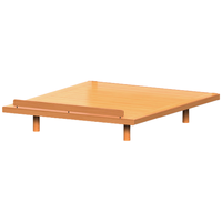 小半实木榻榻米齐边床北欧日式1.5米小户型樱桃木壹隅榻榻米1.2米 壹隅榻榻米床1.2米