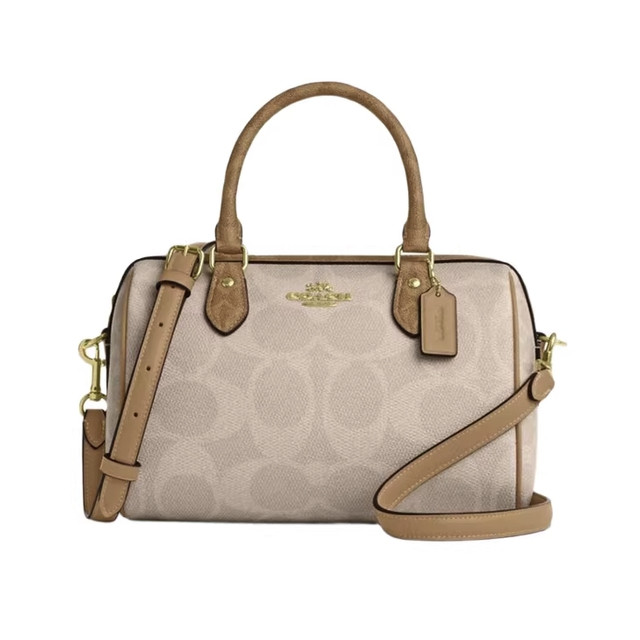 COACH 波士顿M Rowan时尚老花单肩手提斜挎包