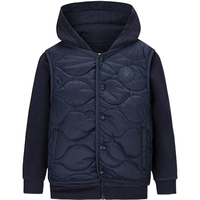 Converse匡威儿童装男童外套2024冬季中大童双面穿加绒防风保暖上衣 藏青蓝 140/68(S)