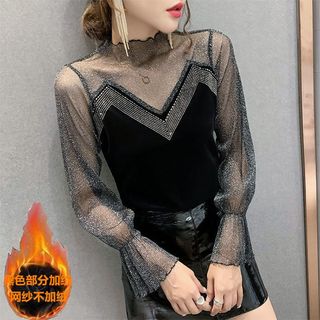  胖织缘福 性感独特设计 女士打底衫