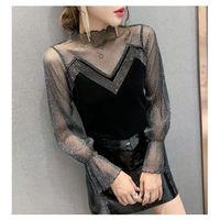  胖织缘福 性感独特设计 女士打底衫