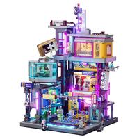 Lumibricks/灯搭 赛博朋克霓虹城系列 L9095 益智拼装 赛博朋克系列积木