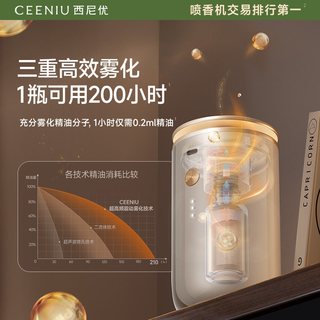 香薰机自动喷香扩散器香氛机扩香精油室内持久家用高级无水大