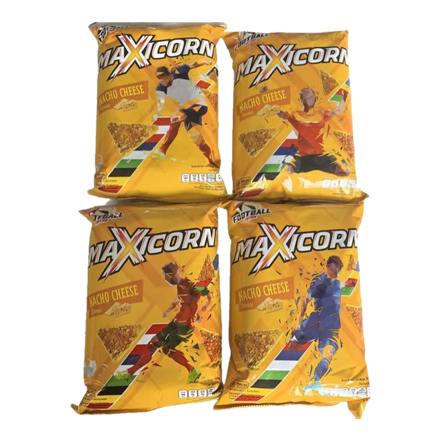 Maxicorn新老包装随机 印尼进口玉米片140g/袋 | 组合 零食膨化食品 原味玉米片*3袋