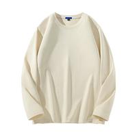 马克华菲2025春秋季220G纯棉长袖T恤男装修身舒适透气休闲运动打底衫 【100%棉】- 芥黄#PMK波纹马克 M