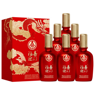 五粮浓香 福喜迎门 52度 浓香型白酒 500ml*6瓶 整箱装