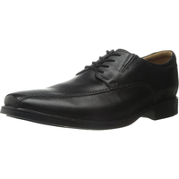 Clarks 男式 Tilden Walk 牛津鞋 Black Leather 42.5 EU