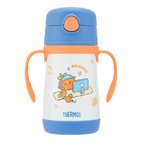 THERMOS 膳魔师 儿童吸管保温杯小容量畅吸杯不锈钢带把手幼儿园杯男女TCKC 把手吸管杯 305ml