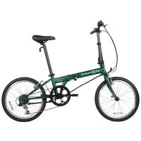 大行 ​D6 经典折叠自行车 20英寸6速 KBC061 墨绿色