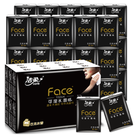 洁柔 黑Face手帕纸古龙水香味迷你4层8片*36包纸巾便携小包纸巾