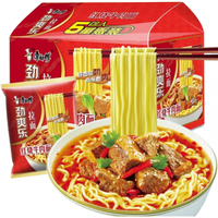 康师傅方便面大食袋红烧牛肉面速食袋装大食袋组合整箱拉面泡面 【五连 【五连包】82g劲爽乐 红烧牛肉面