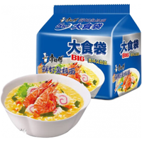 康师傅方便面大食袋红烧牛肉面速食袋装大食袋组合整箱拉面泡面 【五连 【五连包】139g大食袋鲜虾鱼板面