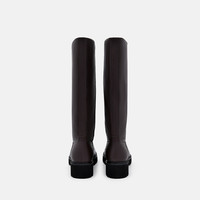 PEDRO高筒牛皮骑士靴25冬季新品尼刻系列百搭潮酷靴子女靴PW1-16050031