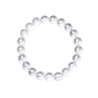 周六福 玛瑙玉髓手串 净化平衡-白水晶 8mm