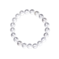 周六福 玛瑙玉髓手串 净化平衡-白水晶 8mm