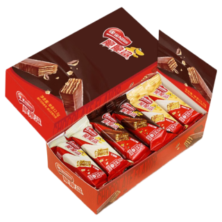 Nestlé雀巢（Nestle）脆脆鲨威化饼干12.5g*18条混合装 约225g 办公室代餐 休闲零食 脆脆鲨混合口味18条225g盒装