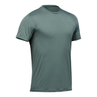 迪卡侬户外短袖TechFRESH50徒步登山弹力男4757148 绿 XL