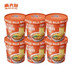 麻六记 酸辣粉干宽粉 151g*6桶