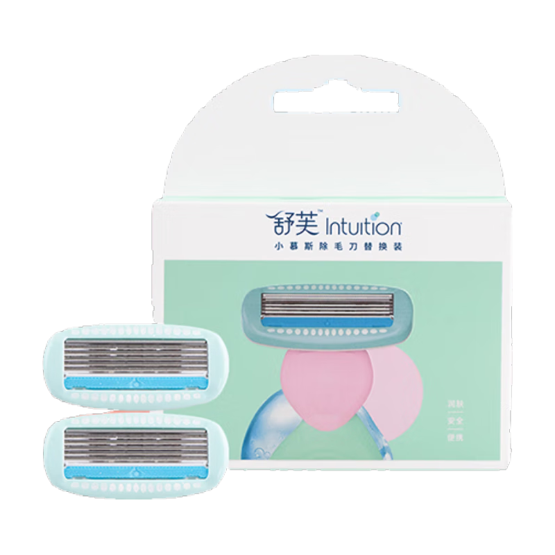  Schick/舒适 身体脱毛刮毛刀替换刀头  2个装