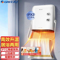 格力 电暖器 NBFD-X6020 居浴两用 台壁两用 IPX3级防水 暖风机取暖器