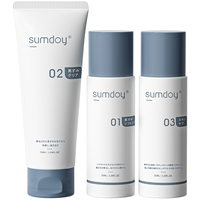 SUMDOY 去黑头祛粉刺闭口收缩毛孔套装导出液女男士清洁鼻贴 一套KO黑头粉刺