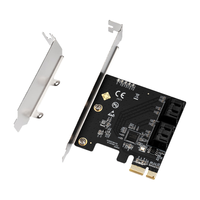 乐扩 PCIE3.0 x1转SATA6G转接卡4口SSD固态硬盘卡