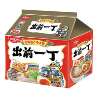 出前一丁 香港日清 进口方便面 北海道麻油味 五连包*100g 泡面袋速食煮面