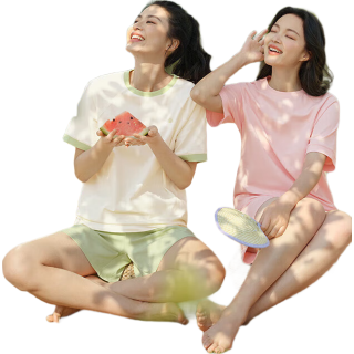 全棉时代25年家居服男女士睡衣7A抗菌针织
