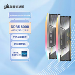 美商海盗船 Vengeance DDR5 8000MHz 24G×2 套装 CL38 RGB