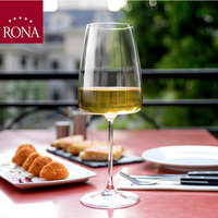 洛娜欧洲白葡萄酒杯水晶玻璃红酒高脚杯 波尔多杯酒具 波尔多红酒杯单支 670ml