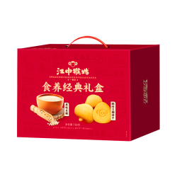 江中 猴姑养胃原味米糊0糖酥性饼干20天装礼盒年货营养品老年人780g