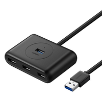 UGREEN 绿联 CR113 USB3.0集线器 一分四 1m 深邃黑