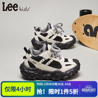 LEE KIDS 童鞋 秋季新款 轻便网面透气运动鞋  紫色