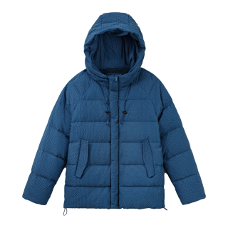 马登 工装美式泡泡纱羽绒服男款高蓬松度肌理感连帽外套