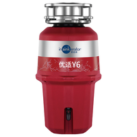 insinkerator 爱适易 Y6 垃圾处理器 红色