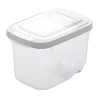 CHAHUA 茶花 米桶家用防虫防潮密封装储米桶面粉收纳米缸加厚厨房带滑轮 翻盖透明米桶带滑轮