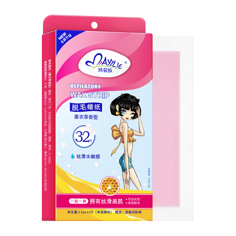  Mayllie/玛贝拉 娇嫩肌肤适用 脱毛蜡纸  32片