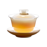 八千行盖碗茶杯三才泡茶三件套装白瓷羊脂玉功夫茶器具一人用不烫手杯子