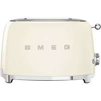  Smeg/斯麦格 TSF01**** (其中“*”由字母 A-Z 标示，前两位**表示颜色，CR=奶白；RD=红色；B... 自动多功能 多士炉  乳白色