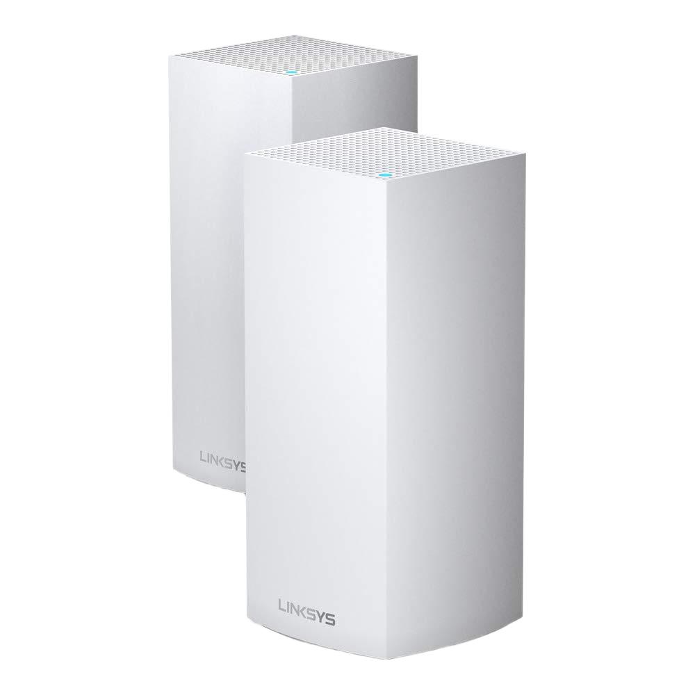 LINKSYS 领势 MX8400 三频8400M 分布式千兆Mesh无线路由器 Wi-Fi 6 两只装 白色