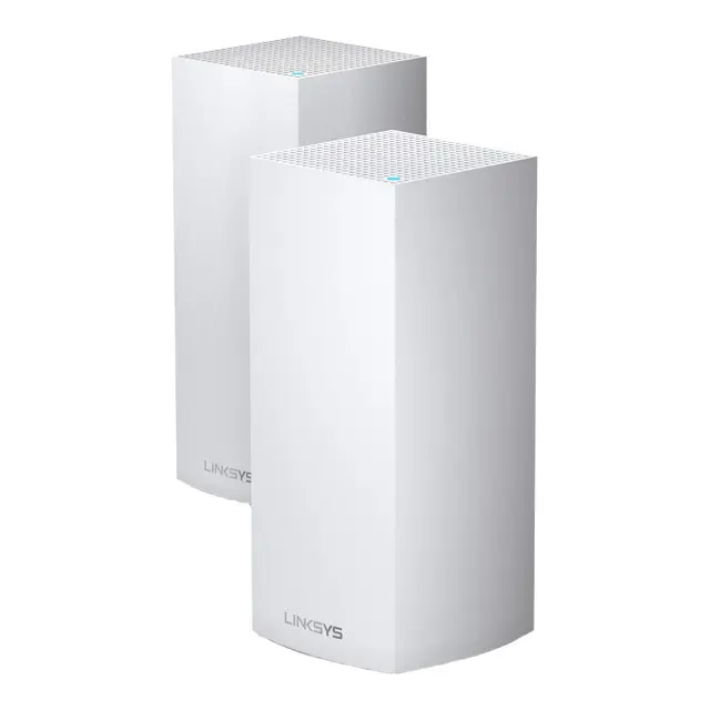LINKSYS 领势 MX8400 三频8400M 分布式千兆Mesh无线路由器 Wi-Fi 6 两只装 白色