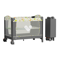 国家补贴、移动端、京东百亿补贴：ABCmokoo 婴儿床折叠宝宝床可移动新生儿多功能拼接大床-吉拉法鹿SE款