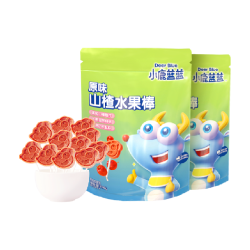 小鹿蓝蓝 山楂棒棒原味儿童零食品牌山楂蜜饯果干106g×2袋
