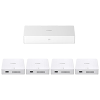 HUAWEI 华为 全屋wifi华为Q6路由器网线版子母路由器全屋WiFi6套装家用ac+ap面板无线h6千兆mesh Q6一拖四套装1母4子