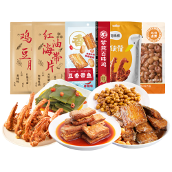 紫燕百味鸡 熟食卤味冷吃千层肚毛肚虎皮凤爪香酥鸭下酒菜夜宵办公室零食小吃 五香鸭翅35g*10根